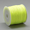 Nylon Braided Cord, Chinese Knotting Cord for Jewelry Making Macrame Craft, Green Yellow, 0.4mm, about 174.98 Yards(160m)/Roll