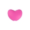 Silicone Beads, DIY Nursing Necklaces Making, Heart, Hot Pink, 17x20mm
