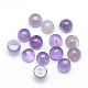 Natural Amethyst Cabochons&nbsp;G-P393-R14-4mm-1