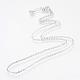 Iron Cable Chains Necklace Making&nbsp;MAK-R016-45cm-P-2