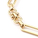 Brass Link Chain Bracelets&nbsp;X-BJEW-JB06016-2