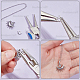 Brass Snap Clasps&nbsp;KK-BBC0021-49S-7