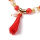Multi-layered Stretch Beaded Bracelets Sets&nbsp;BJEW-JB05756-01-4