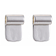 Brass Glue-on Flat Pad Bails&nbsp;KK-D519-B-S-3