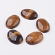 Natural Tiger Eye Flat Back Cabochons&nbsp;G-G741-25x35mm-01-1