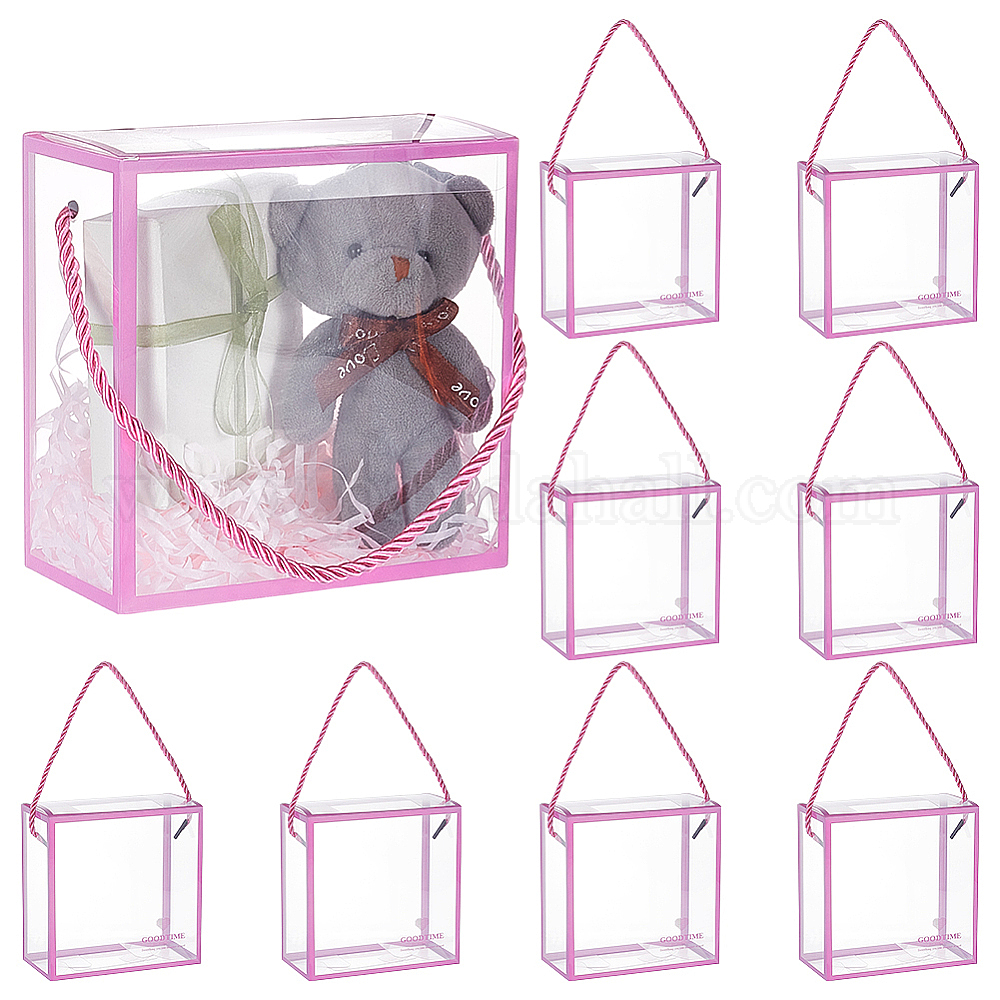 Wholesale Foldable Transparent PVC Plastic Packaging Boxes with Rope ...