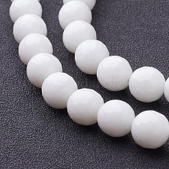 Synthetic White Agate Beads Strands&nbsp;X-G-D419-10mm-01