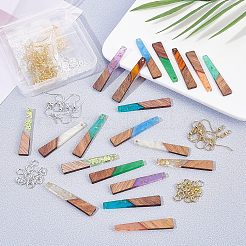 DIY 10Pairs Trapezoid Earring Making Kits&nbsp;DIY-OC0005-67