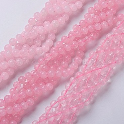 Natural Rose Quartz Beads Strands&nbsp;GSR6mmC034