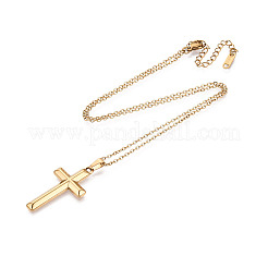 304 Stainless Steel Pendant Necklaces&nbsp;NJEW-T018-30G