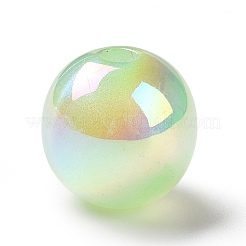 UV Plating Rainbow Iridescent Acrylic Beads&nbsp;OACR-C010-05