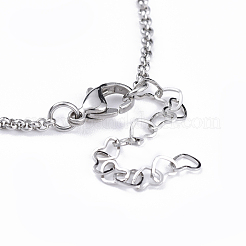 Tarnish Resistant 304 Stainless Steel Rolo Chain Lariat Necklace Making&nbsp;AJEW-JB00491