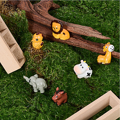 18Pcs 6 Styles Resin 3D Animal Ornaments&nbsp;AJEW-SP0002-15