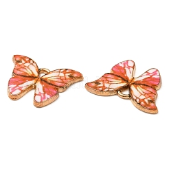 Light Gold Tone Alloy Enamel Pendants&nbsp;X-ENAM-M059-05KCG