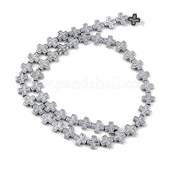 Electroplated Synthetic Non-magnetic Hematite Beads Strands&nbsp;G-K375-D02-02