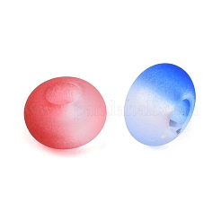 Two Tone Frosted Acrylic European Beads&nbsp;OACR-Q200-38