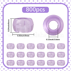 800Pcs Transparent Plastic Beads&nbsp;KY-SP0001-52D