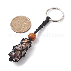 Natural Tourmaline Wishing Bottle Keychain&nbsp;KEYC-JKC00726-03