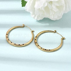 304 Stainless Steel Hoop Earrings for Women&nbsp;SA-CBA37BC-24G