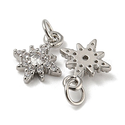Rack Plating Brass Micro Pave Cubic Zirconia Pendants&nbsp;KK-A200-13P