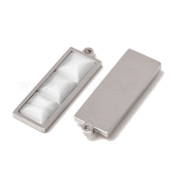 303 Stainless Steel & Cat Eye Pendants&nbsp;CE-CBA1E47-05P