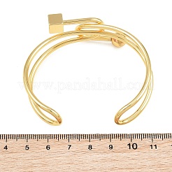 Brass Knot Open Cuff Bangles for Women&nbsp;KK-CBA5A76-03G