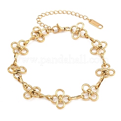 304 Stainless Steel Link Chain Bracelets for Women&nbsp;BJEW-A161-01B-G