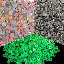 200g 2 Colors Luminous Acrylic Beads&nbsp;MACR-SZ0001-60