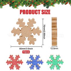 10Pcs MDF Wood Blank Display Decorations&nbsp;AJEW-BC0002-06B