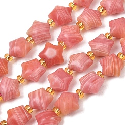 Synthetic Rhodochrosite Beads Strands&nbsp;G-Z080-A13-10mm