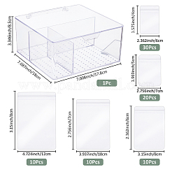 80Pcs 5 Styles PVC Resealable Packaging Bags&nbsp;ABAG-FH0001-09