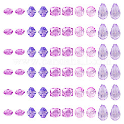 500Pcs 5 Styles Transparent Acrylic Beads&nbsp;TACR-TA0001-41B