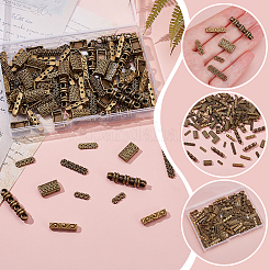 6 Styles Tibetan Style Alloy Spacer Bars&nbsp;FIND-WR0012-07AB