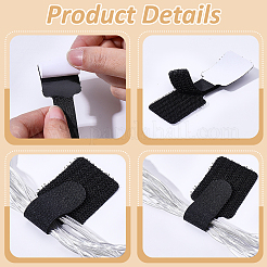 100Pcs 5 Colors Self-adhesive Nylon Hook & Loop Cable Tie&nbsp;FIND-WR0013-17