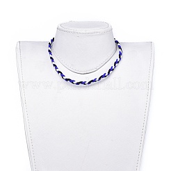 Faux Suede Cord Braided Necklaces&nbsp;NJEW-JN02505-05