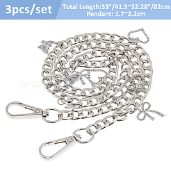 3Pcs Alloy Twisted Chain Bag Strap&nbsp;AJEW-FH00023
