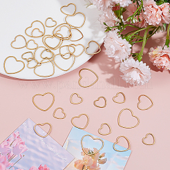 36Pcs 3 Styles 201 Stainless Steel Linking Rings&nbsp;STAS-ME0002-37