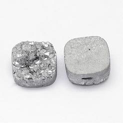 Electroplated Natural Druzy Quartz Crystal Beads&nbsp;G-G888-05E