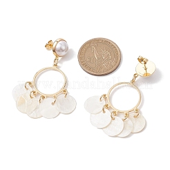 Capiz Shell Chandelier Earrings&nbsp;EJEW-TA00491