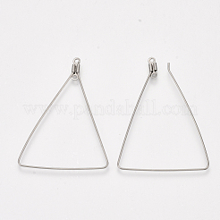 Tarnish Resistant 304 Stainless Steel Wire Pendants&nbsp;STAS-S103-12