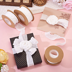 3Rolls 3 Styles Wrinkle Polyester Ribbon&nbsp;OCOR-TA0003-04