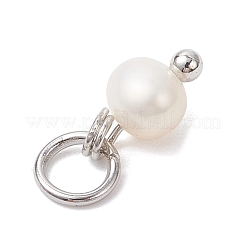 Natural Cultured Freshwater Pearl Potato Charms&nbsp;PALLOY-JF04505-02