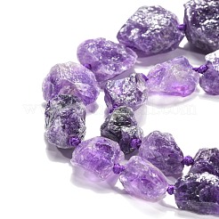 Natural Amethyst Beads Strands&nbsp;G-G486-01