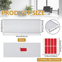 8Pcs Aluminium Alloy Commodity Label Display&nbsp;FIND-BC0019-69B-02