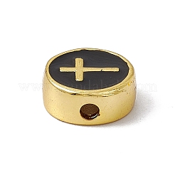 Real 18K Gold Plated Brass Enamel Beads&nbsp;LS-KK-F814-04G-03