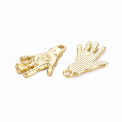 Rack Plating Alloy Pendants Rhinestone Settings&nbsp;PALLOY-Q433-018-RS