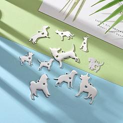 304 Stainless Steel Puppy Pendants&nbsp;STAS-CJ0001-128