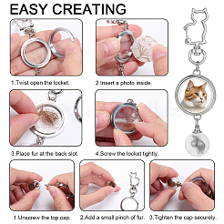 Glass Openable Perfume Bottle Pendant Decorations&nbsp;HJEW-DR00318
