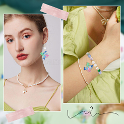 24Pcs 4 Colors Golden Plated Alloy Enamel Pendants&nbsp;ENAM-SC0004-55