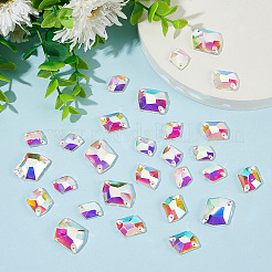 72Pcs 3 Style Irregular Rhombus Glass Sew on Rhinestone&nbsp;GLAA-GO0001-15